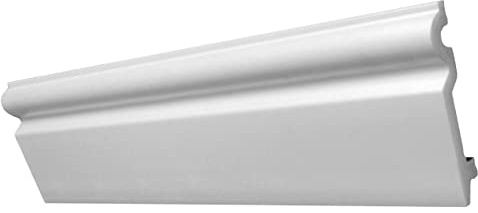 Decosa Sockelleiste SK100-1 Leiste à 2 m Länge = 2 m -Fußleiste in Weiß - Fußbodenleiste aus Styropor 14 x 100 mm - Stoßfeste Abdeckleiste