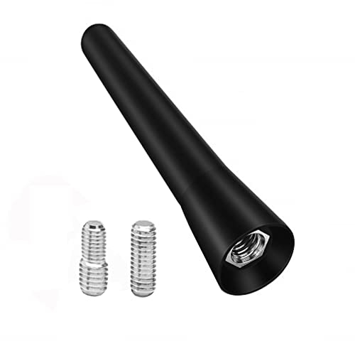 M14S Autoantenne Kurz Stab Dachantenne 6,5 cm – Universal KFZ Radioantenne mit 16V Gewinde Adapter, Starker FM/AM/DAB Empfang, Kompakt für Optimierten Empfang