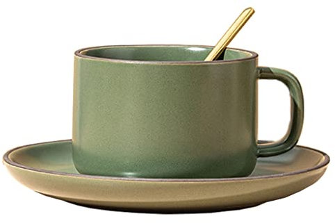 ZOGBX Tazza di caffè,Fiore Tazza di tè,Tazze da The Inglese,Vintage Servizio da tè in Porcellana Floreale,Vintage Tazza da tè in Porcellana,Tazze e piattini in Casa e Cucina for Feste Ufficio 8.8oz