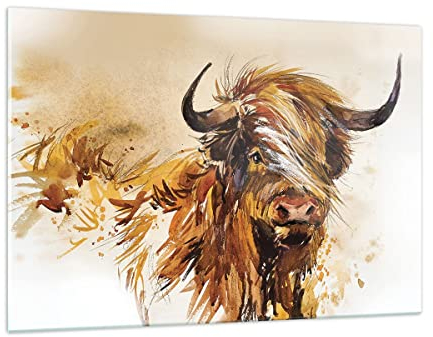 Bilder auf Glas 120x80cm Wandbild Glasdruck Kunst Tiere - 4708