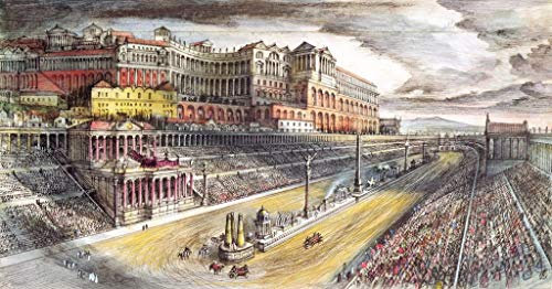 Poster Plakat Zeichnung Von Alan Sorrell Rom Circus Maximus Römische Reich