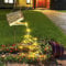 Regadera solar, 65 LED, con gancho de pastor, IP65, resistente al agua, decoración de jardín, con cadena de luz, para decoración de jardín, balcón, patio, iluminación