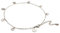 Attraction Zen BRACELET DE CHEVILLE FEMME RESISTANT A L EAU avec breloques Bijoux Femme | TOUTES LES PARTIES SONT EN ACIER INOXYDABLE 316L (ARGENT)
