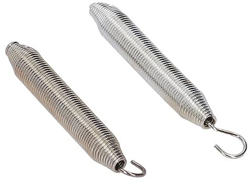 Agatige 2 Piezas Resorte De Retorno del Acelerador De Acero Cromado, Accesorio Universal del Carburador del Acelerador del Carburador del Coche para Cortadoras De Césped, Generadores, Tractores