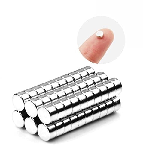 Kleine Zylinder-Kühlschrankmagnete, Runde Büro- und Whiteboard-Magnete, Langlebige Miniatur-Magnete zum Basteln, 60 Stück