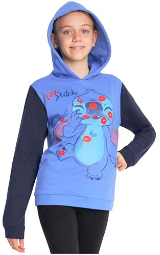 Disney Stitch Hoodie for Girls Teens, Warm Hooded Sweatshirt Soft Fashion Jumper Casual Activewear Long Sleeve Pullover Stitch Gifts