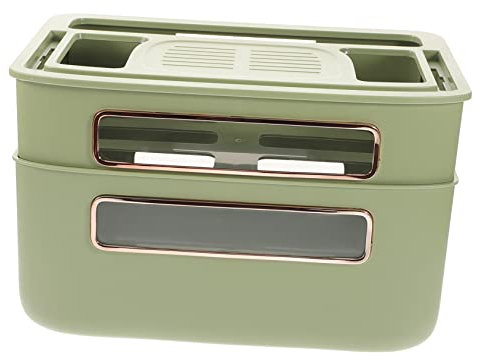 Mikikit Kasten Router-aufbewahrungsbox Drahtloser WLAN-Router Router-aufbewahrungskoffer Ladekabel-Organizer Kabel-Organizer-Halter WLAN Router Stromkabel W-LAN Steckdose Die Hüften