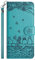 Nokverzy Coque pour Samsung Galaxy J6(5.6) Porte Carte Aimantée Antichoc Portefeuille Cuir Coque Telephone Portable Clapet pour Samsung Galaxy J6(5.6) Protection Chat Clôture Bleu