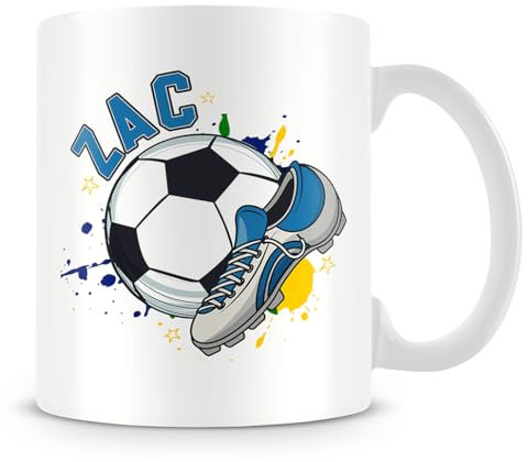 Personalised Footballer Mug Gift, Best Football Player Gift, Football Game Gift, Coffee, Tea Mug.