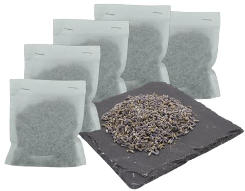 5 Kräuterkissen Lavendel Blüten - 5 x 10g - Dufte Momente - ideal für Kräuterbad, Sauna Aufguss, Verdampferschale, Antimotten im Kleiderschrank, etc. - Dufte Momente