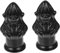 UPKOCH 2st Schirmknopf Bierglas Metallklammern Leichte Schattenkappen Gardinenstange Verdunkeln Garnständer Schwarze Radmuttern Vintage-dekor Decke Lampen Knopfabdeckung Zinklegierung