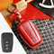 BOLNEY Leder Autoschlüssel Hülle Cover Fob Schutz Zubehör Avalon Shell Schlüsselanhänger Halter Schlüsselanhänger Tasche für Toyota Camry Levin Rav4