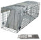 Ratte Tierfalle Humane Ratten Lebendfalle Eichhörnchen Fallen, 61 x 19 x 21cm, Auto-Lock für Indoor Outdoor-Jagd Fangen Ratten, Wildtiere Schädlinge, Nagetiere, Eichhörnchen, Stahlgitter