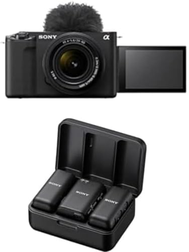 Sony ZV-E1 Vlogging Camera with Wireless Microphone, Black