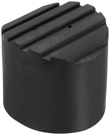 PATIKIL Ladder Non Slip Feet 3/76mm, 1Pcs Rubber Round Foot Protective Mat Cushion Replacement for Telescopic Folding Extension Ladder Protection, Black