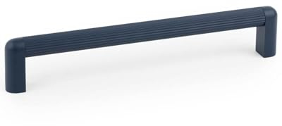 Gedotec Möbelgriff | Stangengriff aus Aluminium | 1 Stück | Schrankgriff Nachtblau | RISS MINI | Schubladengriffe mit Bohrlochabstand 192 mm - Grifflänge 207 mm | moderne Küchengriffe