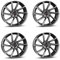 4x Borbet Felgen VTX 9.5x19 ET45 5x112 graphite polished kompatibel mit Mercedes A C CLA CLS E E-Klasse PlugIn E-Klasse T-Modell PlugIn E