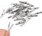100Pcs Alligator Clips, Electrical Test Cable Crocodile Clips Metal Croc Clips for Laboratory Electric Testing Work, 2 / 50mm
