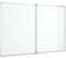 vidaXL Magnetisches Whiteboard, Memoboard mit Haken Metallrückwand, Magnettafel für Schule Konferenzraum Büro, Schreibtafel, Klappbar Aluminium