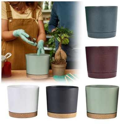 Petit Pot de Fleurs en Céramique Blanc Pot Succulentes Pot en Plantes Céramique Parfait pour Le Décor de Balcon de Bureau à Domicile, 8.1cm