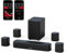 ULTIMEA 7.1ch Virtual Surround Sound Bar, Sound Bar for Smart TV with 4 Surround Speakers, Peak Power 330W, Surround Sound System for TV, App Control, Soundbar with Subwoofer, OPT/AUX/BT, Aura A40
