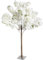 Kirschblüten-Kunstbaum 140 cm hoch weiß mit Standplatte Frühlingsdekoration Deko