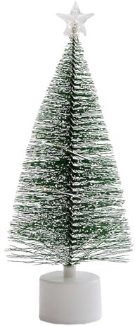 m ini Árbol De Navidad con Luz, Paquete De 3 m ini Árbol De Navidad Artificial con Luces LED, Árbol De Navidad Artificial, Árbol De Navidad Pequeño con Nieve Y Luces, 6,69 X 3,15 X 3,15 Pulgadas