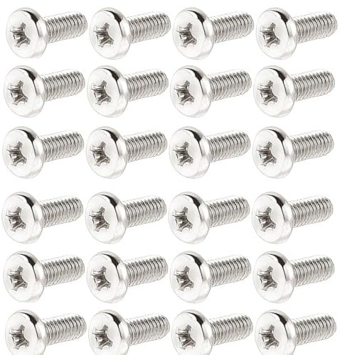 100 Pcs M4 x 10mm VESA TV Mount Screws, Computer TV LCD Monitor Stand Bracket Mounting Screws, Stainless Steel, Silver Tone