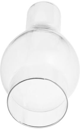 FOYTOKI Clear Glass Lamp Chimney for Kerosene Lamps Vintage Style Compatible with Oil Lights Decorative and Practical Heat-Resistant Glass