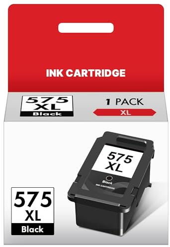 PG-575XL Schwarz Druckerpatronen Ersatz Kompatibel für Canon 575XL PG575 PG-575 XL Schwarz Patronen für Canon Pixma TS3550i TS3551i TR4750i TR4751i Drucker (1er-Pack)