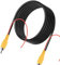 EIMZU Rückfahrkamera Kabel, 10M Rückfahrkamera-Verlängerungskabel, Rückfahrkamera Mit Kabel, Verbessertes Doppelt Abgeschirmtes RCA-Videokabel mit Gelber Buchse-Buchse-Verbindung und Stromkabel