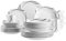 MÄSER Serie Decora, Geschirr Set für 6 Personen, 30-teiliges Kombiservice in eckiger Form, elegant, zeitlos, Porzellan