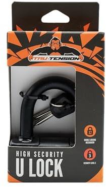Tru-Tension | Motorcycle High Security U-Lock | Protect Your Bike, Scooter & E-Bike | Hardened Waterproof Steel Shackle