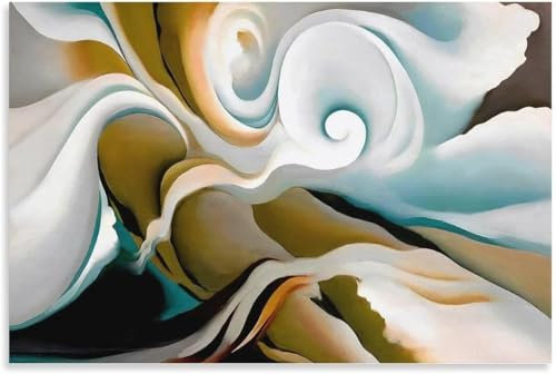 KSHAO ATHQW Georgia O'Keeffe Posters Sammlung Bei Sotheby's Leinwand Wandkunst Moderne Malerei Georgia O'Keeffe Drucke Für Wohnkultur Bild 30x20cmx1 Kein Rahmen