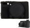 Silicone Camera Case Compatible with Canon PowerShot SX740 SX730 HS, Soft Silicone Camera Protective Case with Removeable Lens Cover, Anti Scratch Slim Fit Ultra Thin Full Pritection (Black)