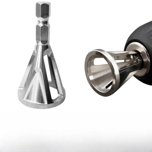 Vepoty Werkzeug Zum Entfernen Von Graten, Entgraten, Externes Fasenwerkzeug, Tragbares Entgratungsgerät Für Schrauben, Gewindestangen Und Arten Von Bohrfuttern