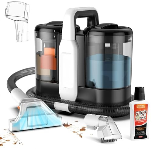 Gecheer C5 500w tragbarer Teppichreiniger Staubsauger, 11kpa Spot Cleaner für Teppich und Sofa, Haustier Flecken Entferner, waschbar schwarz