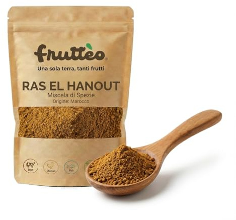 Fruttèo – Miscela di Spezie in Polvere – Selezione Premium per Cucina Internazionale (250 g Ras el Hanout)