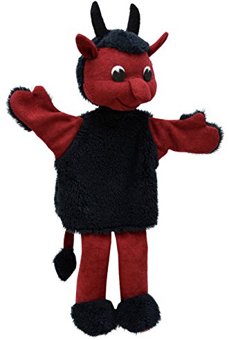 MUBRNO 26221A Teufel Hubert Textilhandpuppe, Mehrfarbig