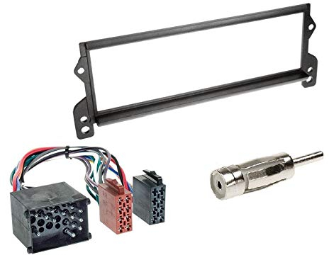 1 Din Radio Einbauset Blende Radioanschlusskabel Antennenadapter für Mini (R50) One/Cooper 2001-2002