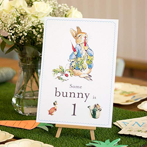 Panneau d'anniversaire Peter Rabbit Some Bunny is 1 carte A4 et chevalet