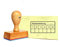Stempel Klassenleistung - ca. 50 x 25 mm - Notenübersicht Schüler Lehrer
