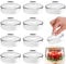 Jucoan 9 Pack Fermentation Glass Weights with Easy Grip Handles, Heavy Glass Fermenting Lids Kit for Wide Mouth Mason Jar Pickle Jar Fermenting Sauerkraut, Kimchi