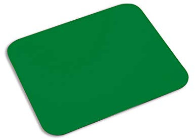 Tappetino per mouse piccolo extra sottile per computer - Base antiscivolo in silicone ultra sottile - Mouse Pad (18 x 22 x 0,2 cm, nero) (verde - rettangolare - 1 pezzo)