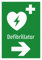 Schild: Hinweisschild Defibrillator - A4, 297x210mm, einseitiger Druck | Aluverbundschild