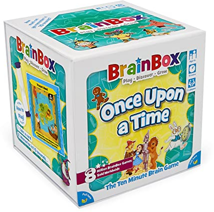 Brainbox Once Upon a Time (2022), Card Game, Ages 4+, 1+ Players, 10+ Minutes Playing Time
