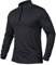 CARWORNIC Men's Sports Tops 1/4 Zip Long Sleeve Gym Running T-Shirts Quick-Dry Golf Hiking Polo Shirts Lightweight Pullover Tops Breathable Spring Workout Athletic Shirts Black