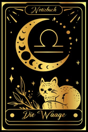 Notizbuch Waage: Sternzeichen-Tagebuch Die Waage, Sternzeichen leeres Notizbuch | Astrologie-Traumtagebuch | Sternzeichen-Demonstrations tagebuch | ... für Frauen, Mädchen, Kinder ... Vol 3