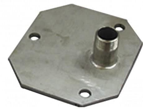 Cemo 1390 Flanschplatte mit Nippel, R2, Schräg