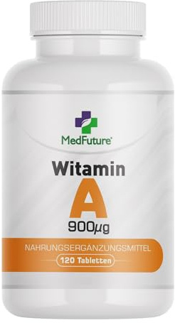Vitamin A 120 Tabletten Gesunde Haut Haare Nägel, Stoffwechsel, hohe Immunität